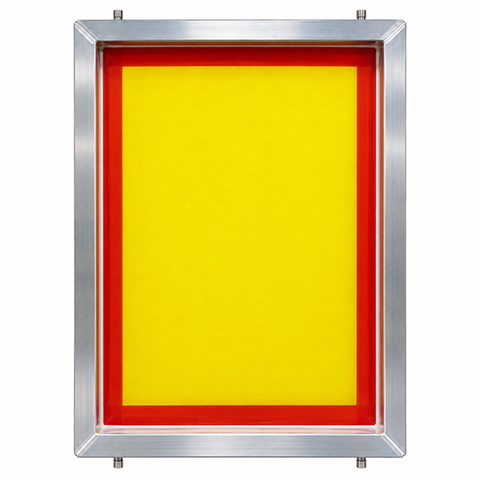 GSF Elite 23" x 31" 157/48 Thin Thread Yellow Mesh Alum Frame W/ MHM Pins