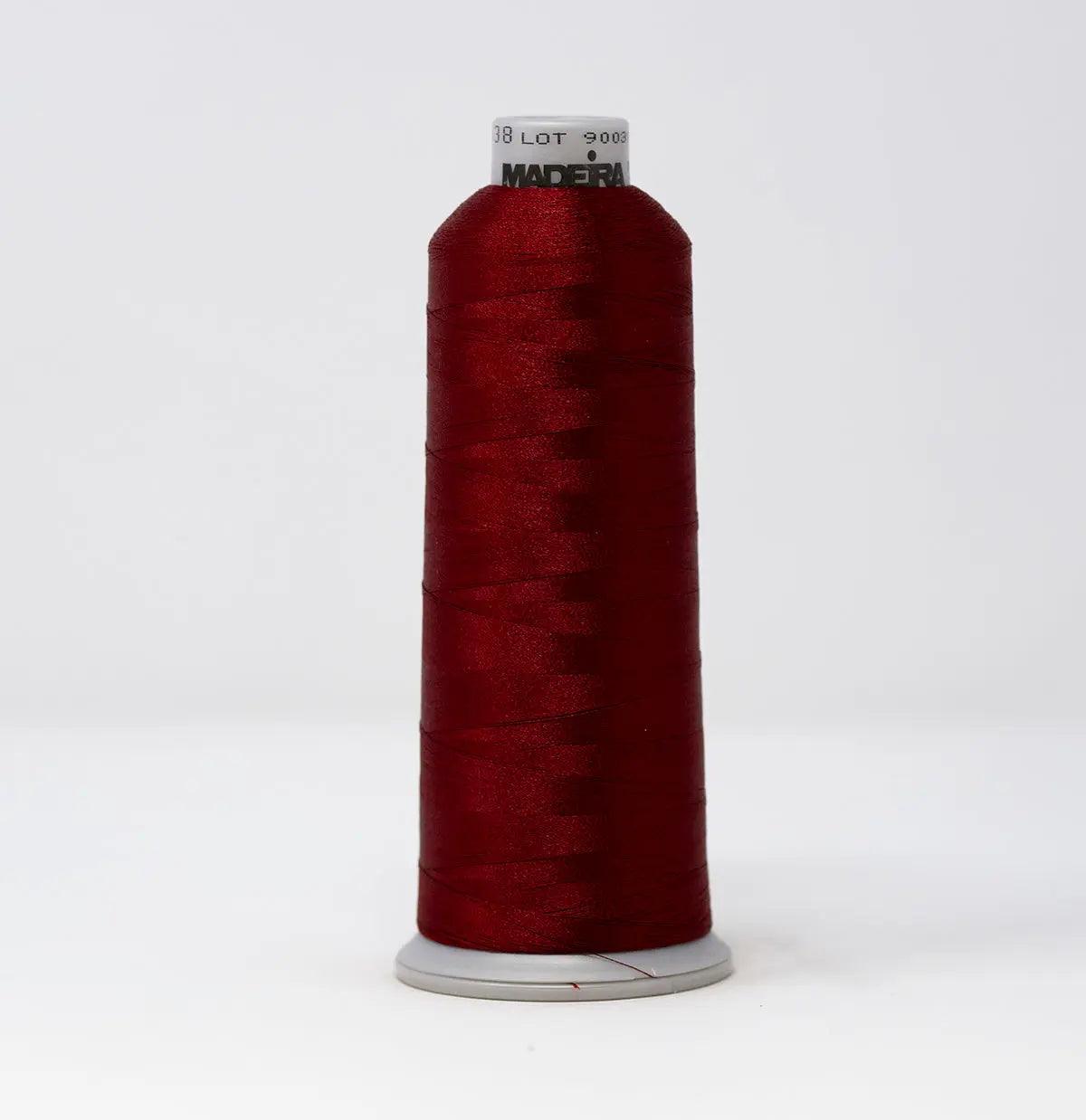 Madeira Polyneon 1638 Barn Red Embroidery Thread 5500 Yards - SPSI