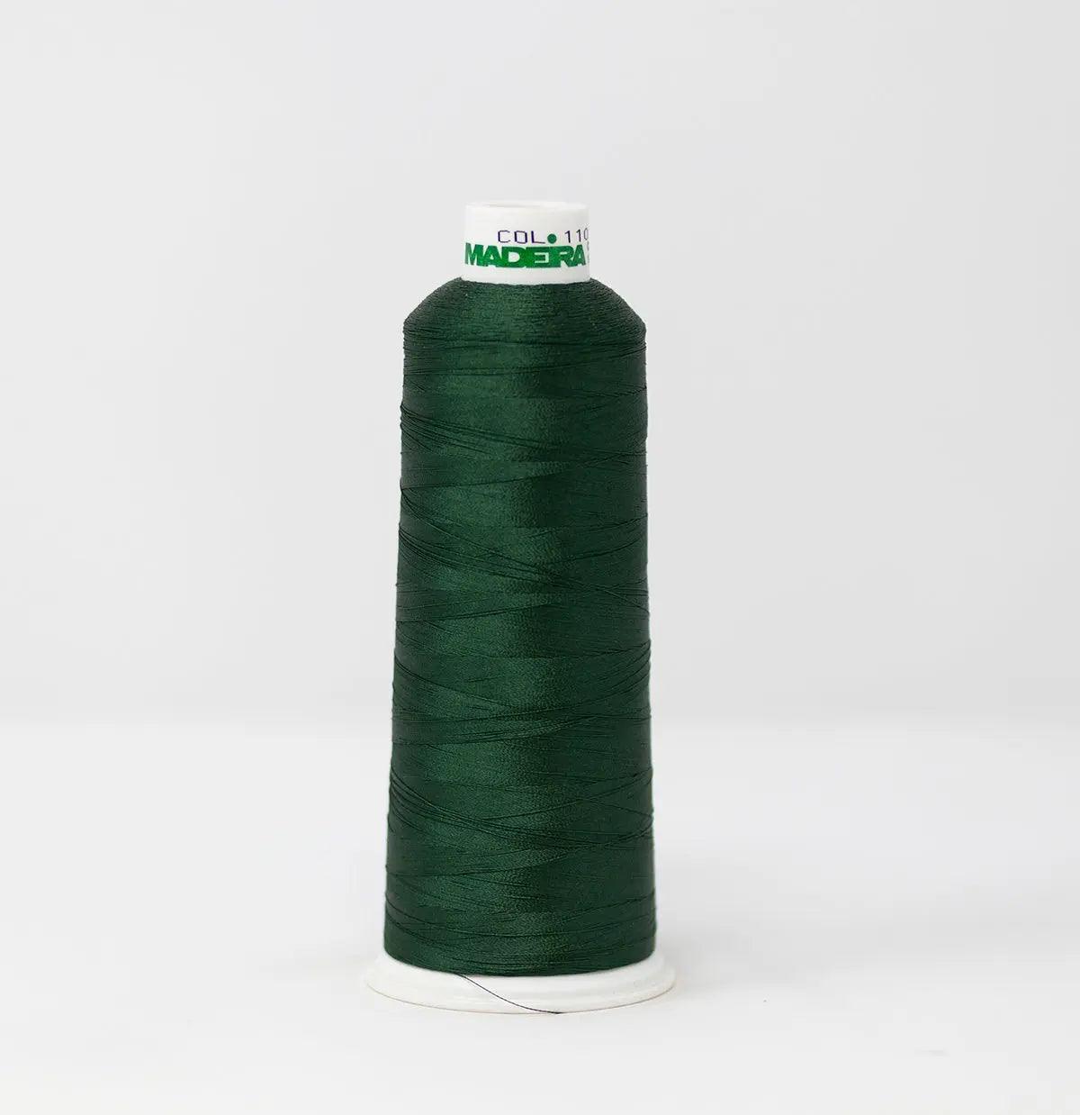 Madeira Rayon 1103 Hunter Green Embroidery Thread — SPSI Inc.