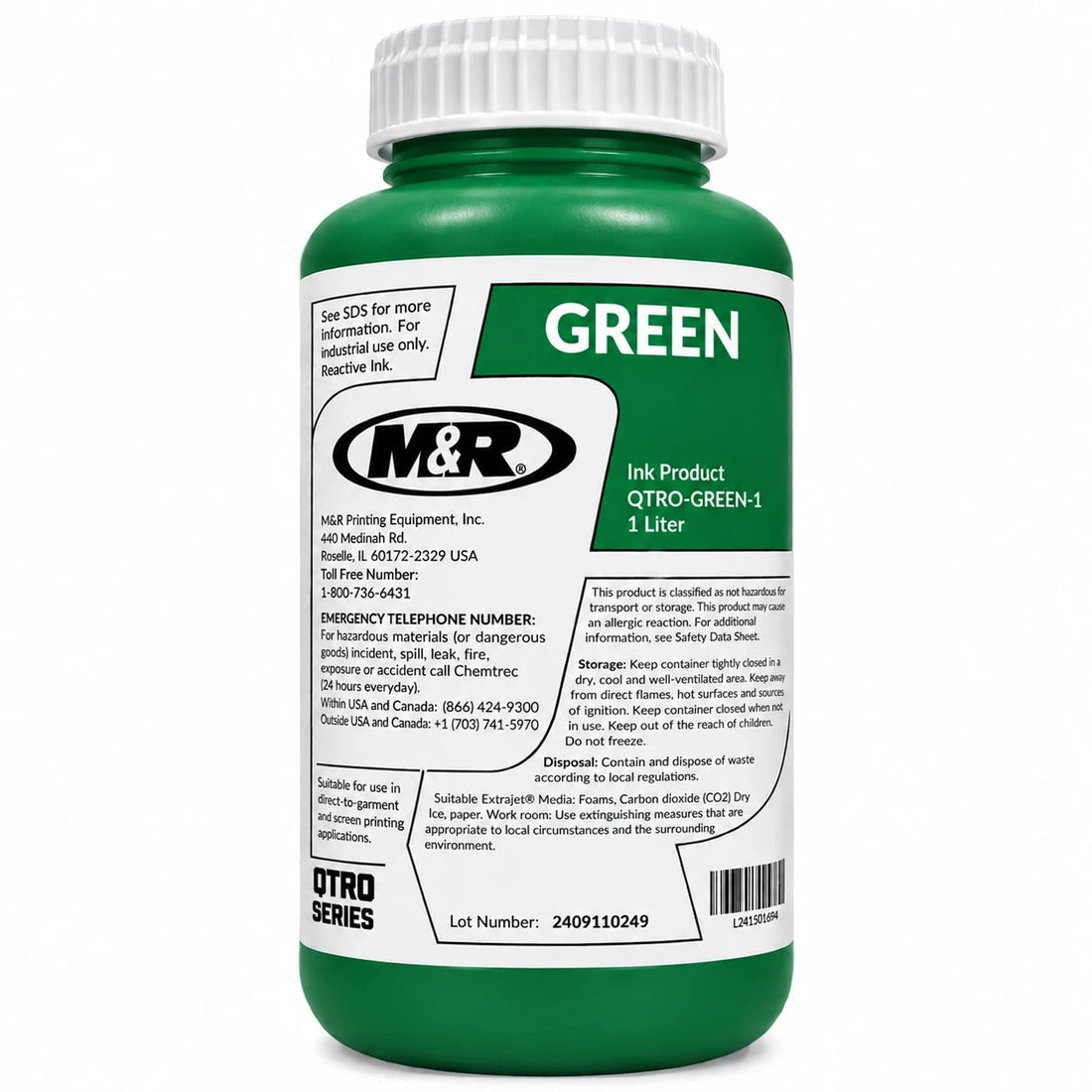 M&R Quatro DTF Green Ink 1 Liter