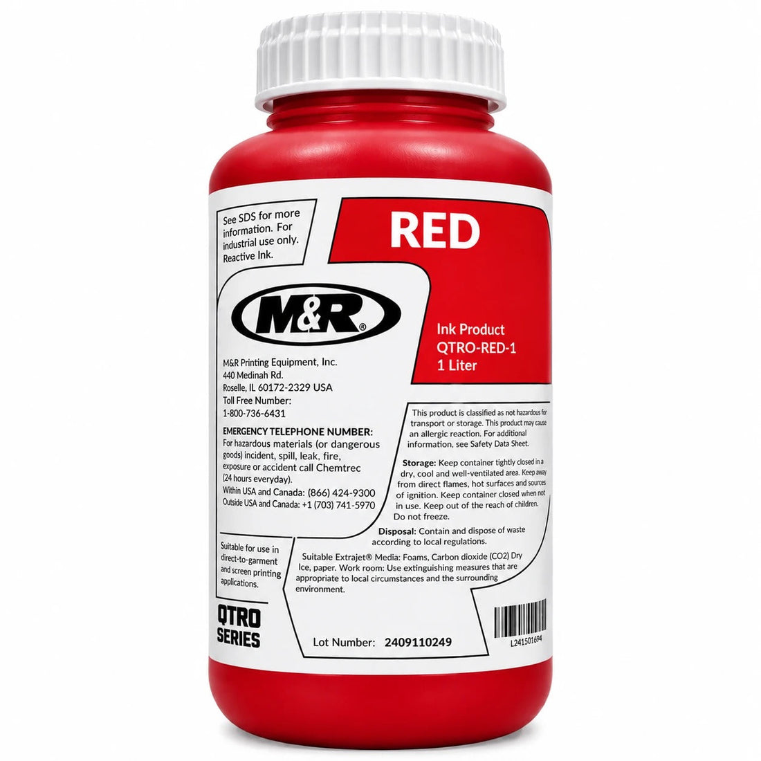 M&R Quatro DTF Red Ink 1 Liter