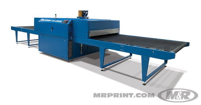 M&R Sprint EV 2500 Gas dryer 38" Belt 4' infeed-10' Heat- 4' Outfeed