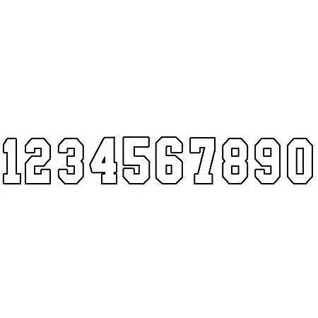NumberStencils.Net - 4 Inch Full Block Number Stencils (100 Sheet