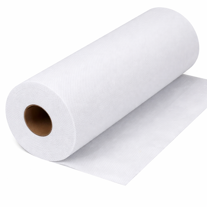 Embroidery Poly Mesh 1.5oz White 20" x 50yd Roll No Show (#151)