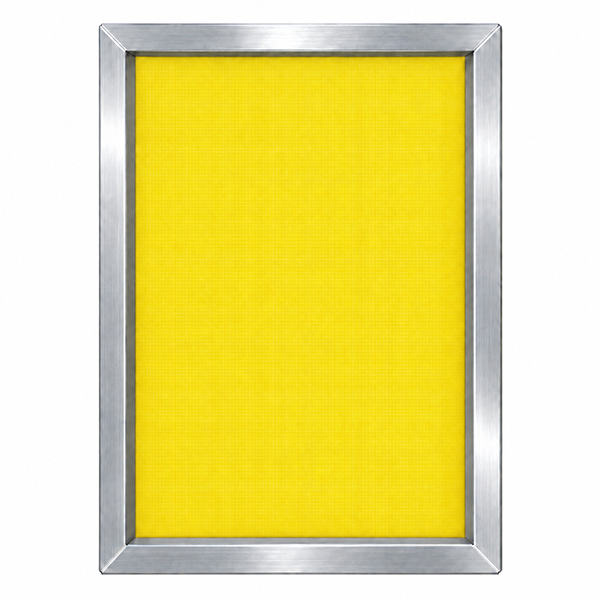 GSF 23" x 31" 230/40 Thin Thread Yellow Mesh Alum Frame