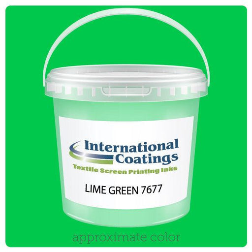 International Coatings 7677 Lime Green FlexCure Plastisol Ink - SPSI Inc.