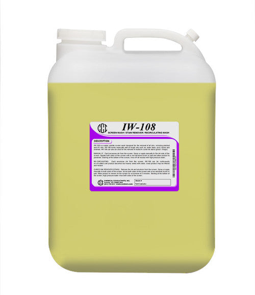CCI IW108 Screen Wash -Stain Remover-5 Gallon