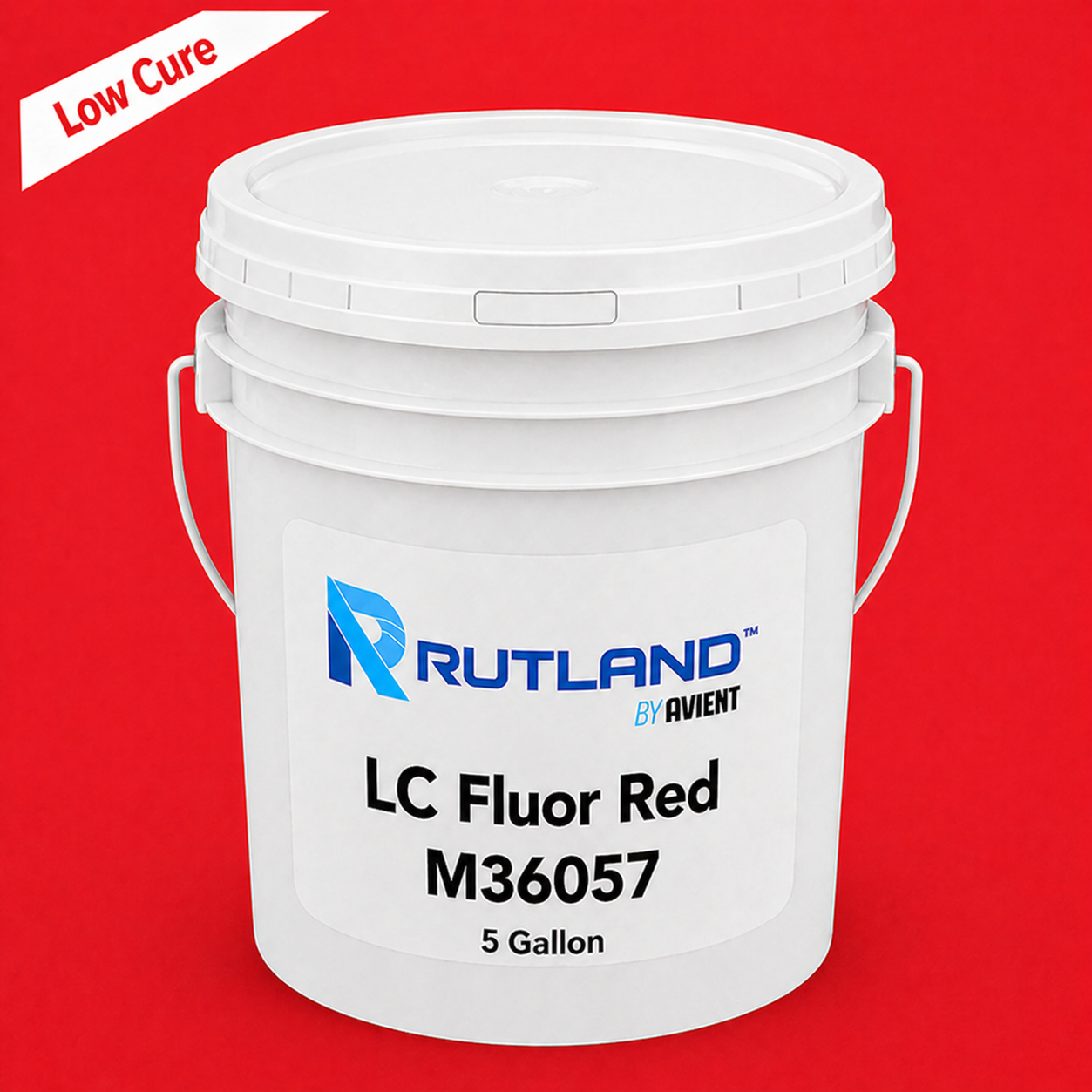 Rutland M36057 Low Cure Fluorescent Red Ink Mixing System - 5 Gallon ...