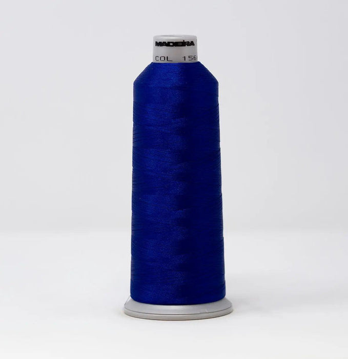 Madeira Polyneon 1566 Brilliant Blue Embroidery Thread 5500 Yards