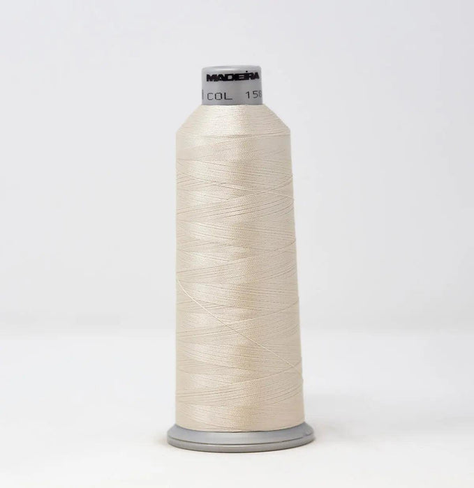 Madeira Polyneon 1582 White Linen Embroidery Thread 5500 Yards