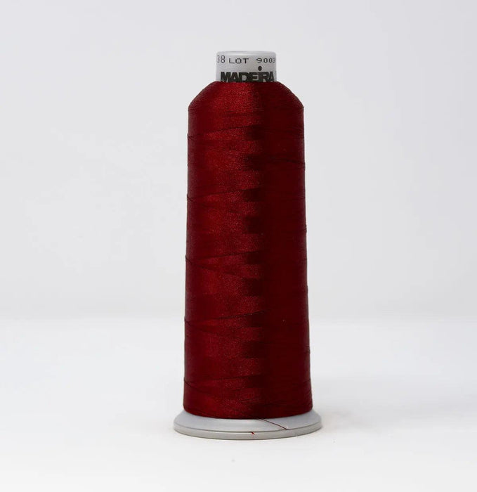 Madeira Polyneon 1638 Barn Red Embroidery Thread 5500 Yards