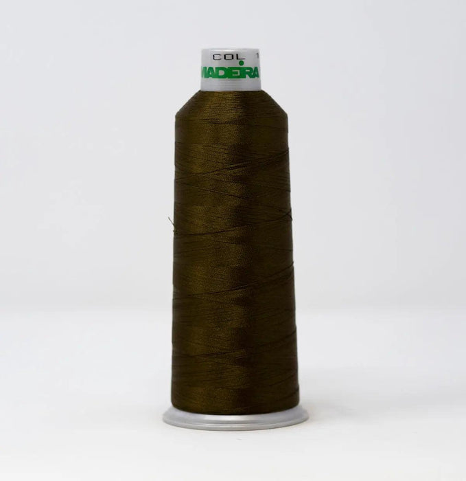 Madeira Polyneon 1757 Dark Olive Embroidery Thread 5500 Yards