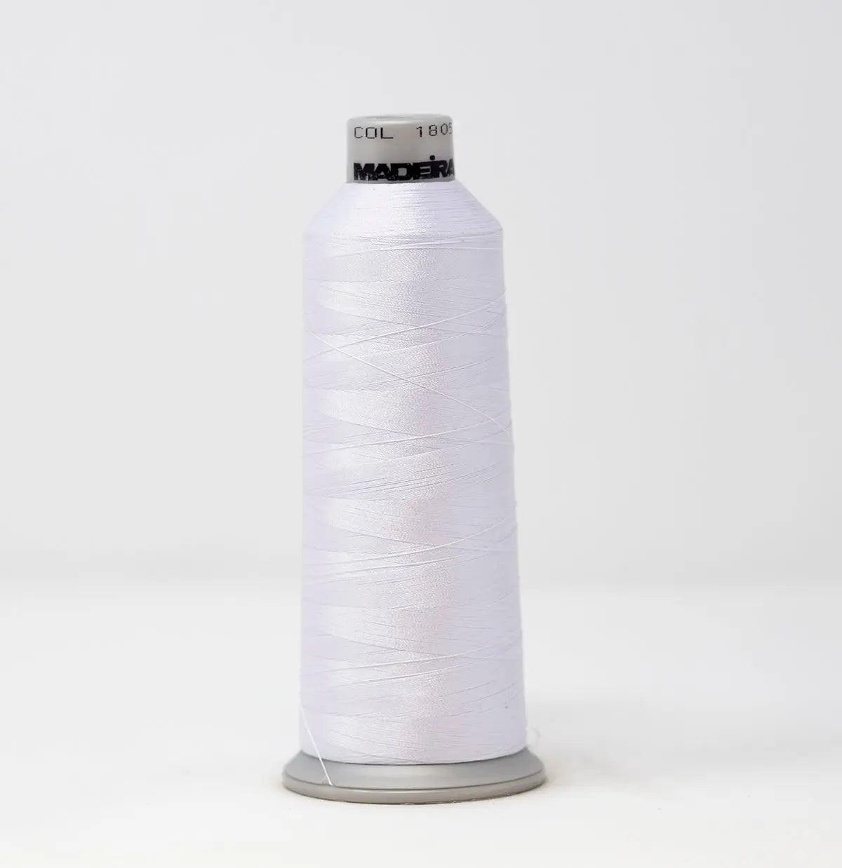Madeira Polyneon 1805 Fluorescent White Embroidery Thread 5500 Yards ...