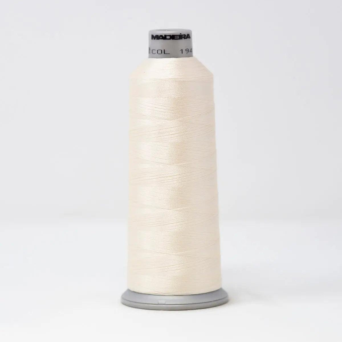 Madeira Polyneon 1949 Ivory Embroidery Thread 5500 Yards — SPSI Inc.