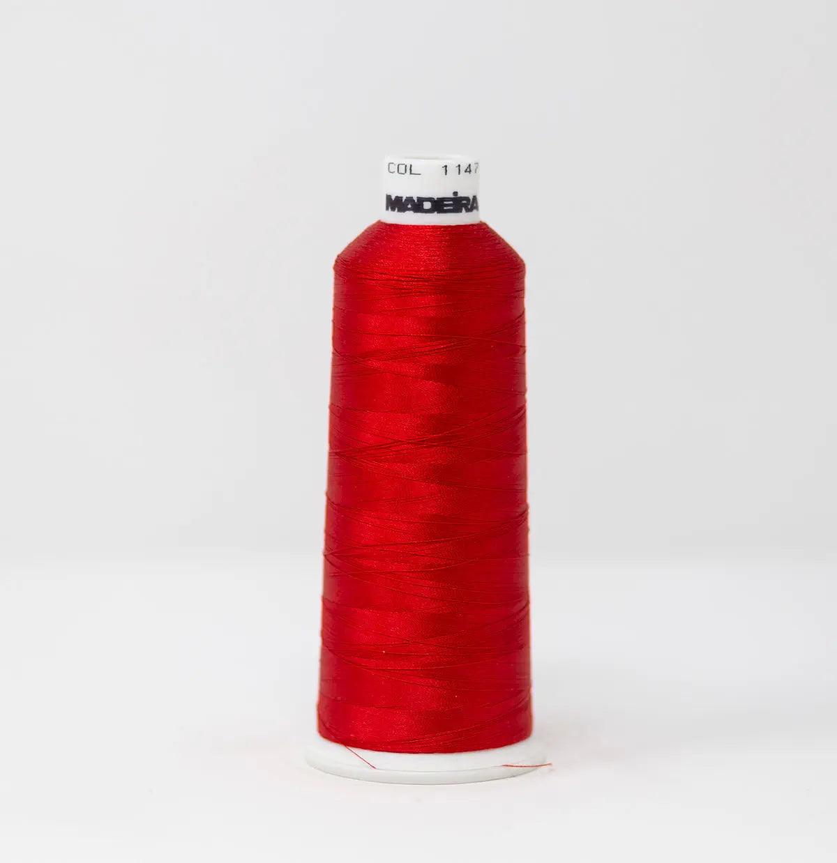 Madeira Rayon 1147 Christmas Red Embroidery Thread — SPSI Inc.