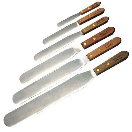 Metal Spatula Wooden Handle-Length 10 Inches