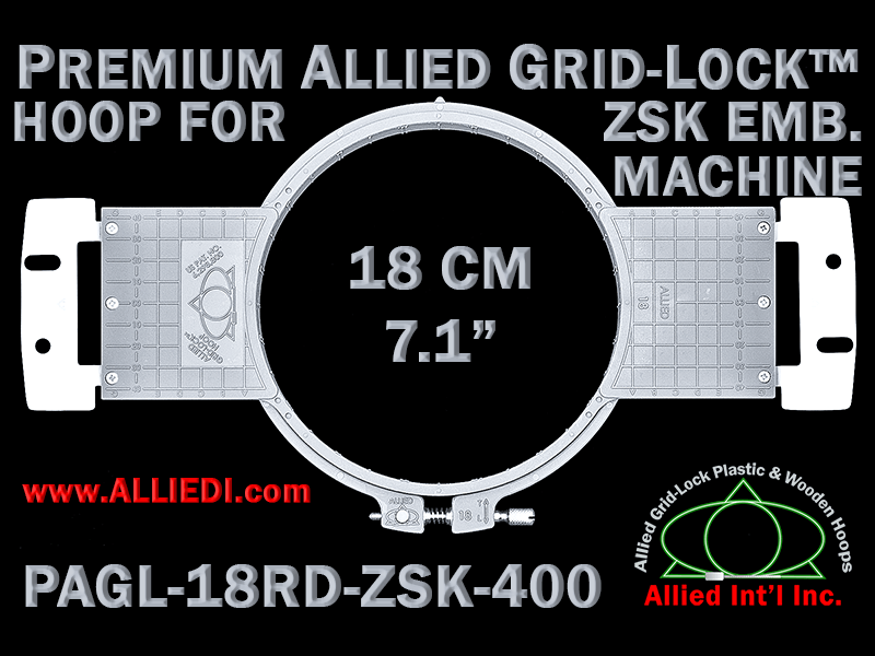 EMB PAGL-18RD-ZSK-400 6.7 RD Premium Plastic Hoops