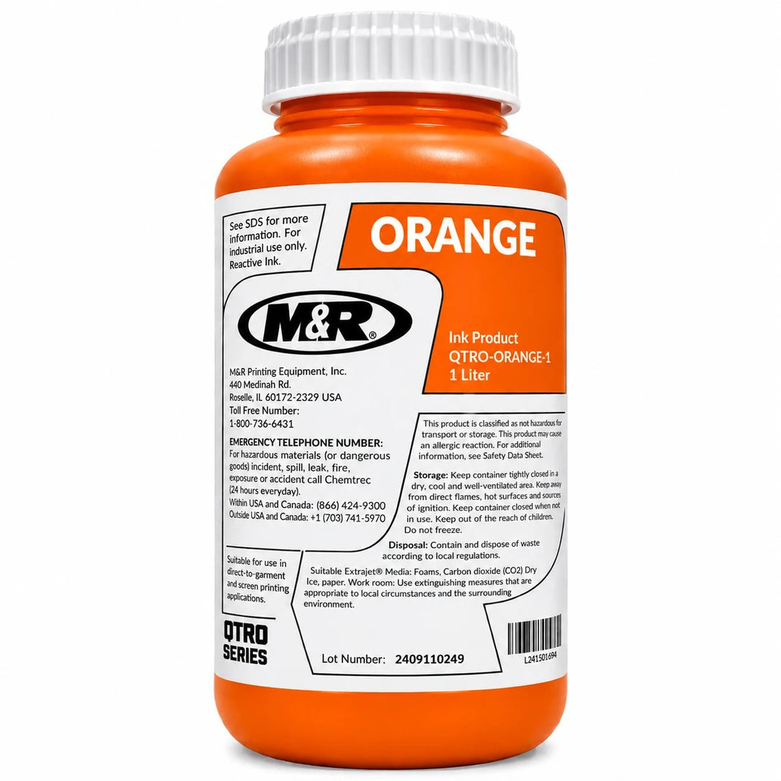 M&R Quatro DTF Orange Ink 1 Liter